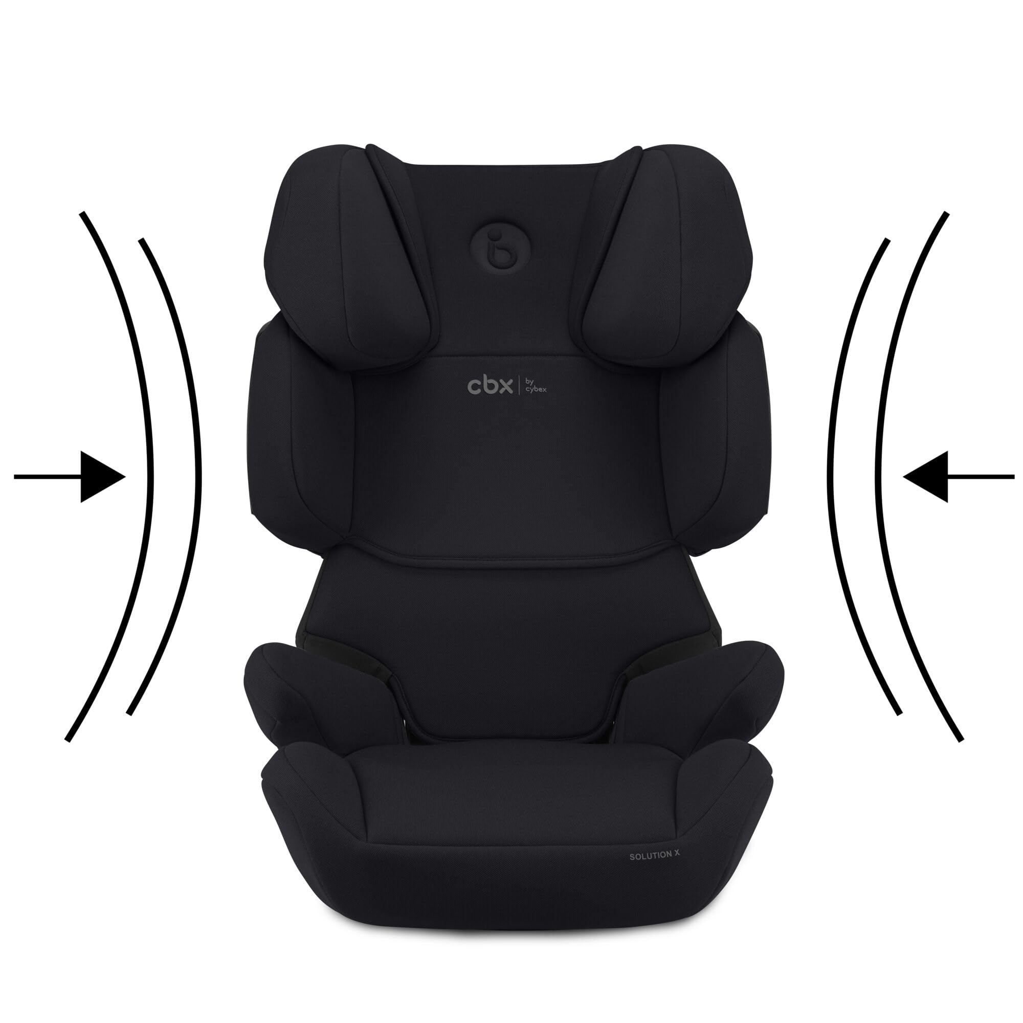 CBX by CYBEX Kinder-Autositz Solution X i-Fix, Für Autos mit und ohne ISOFIX, Ab ca. 3 bis 12 Jahre (100 - 150 cm), Ab ca. 15 bis 50 kg, Schwarz