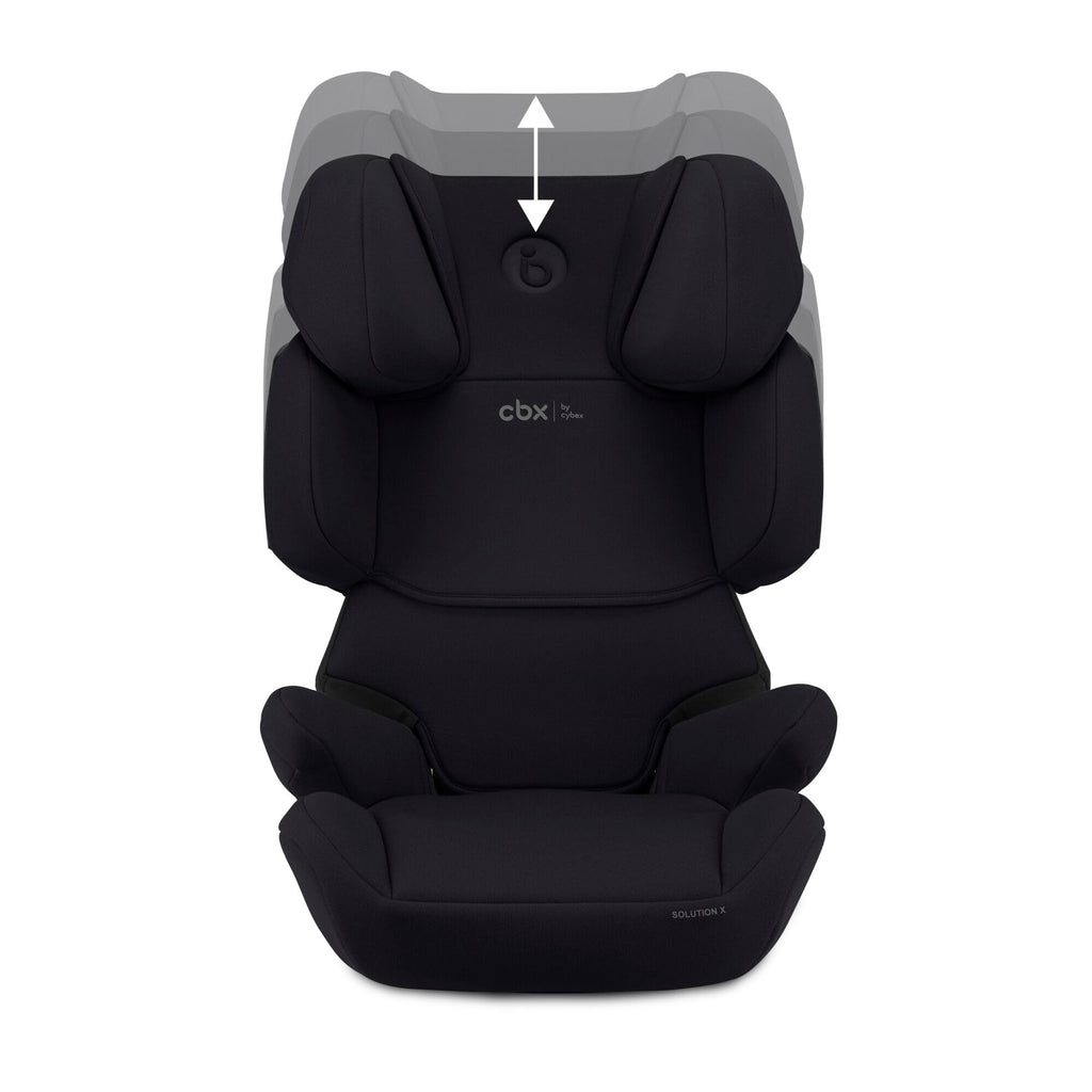 CBX by CYBEX Kinder-Autositz Solution X i-Fix, Für Autos mit und ohne ISOFIX, Ab ca. 3 bis 12 Jahre (100 - 150 cm), Ab ca. 15 bis 50 kg, Schwarz
