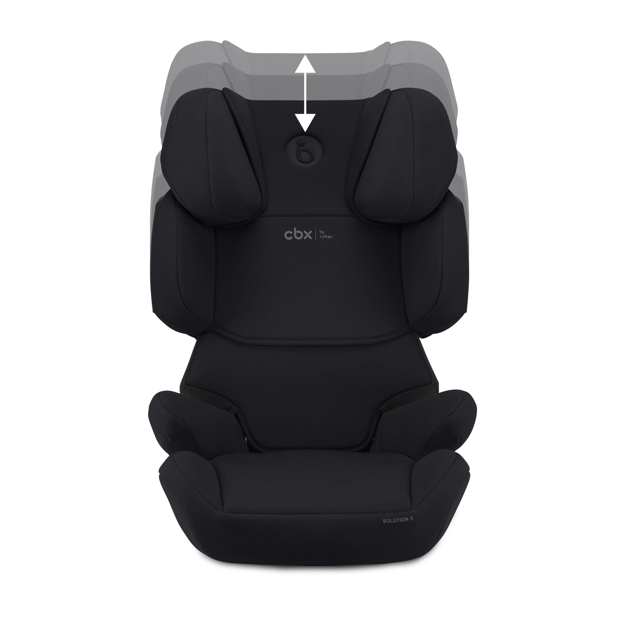 CBX by CYBEX Kinder-Autositz Solution X i-Fix, Für Autos mit und ohne ISOFIX, Ab ca. 3 bis 12 Jahre (100 - 150 cm), Ab ca. 15 bis 50 kg, Schwarz