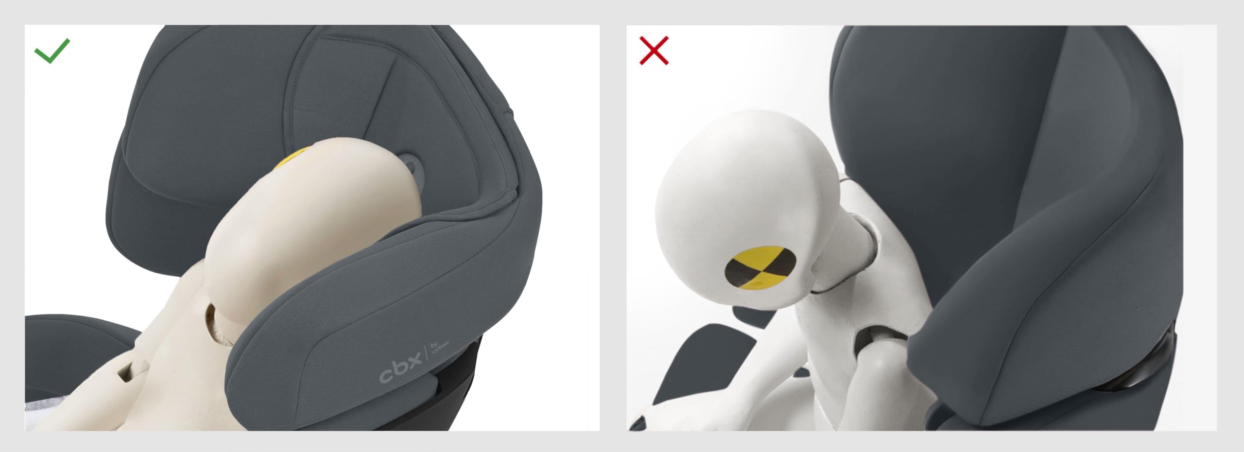 CBX by CYBEX Kinder-Autositz Solution X i-Fix, Für Autos mit und ohne ISOFIX, Ab ca. 3 bis 12 Jahre (100 - 150 cm), Ab ca. 15 bis 50 kg, Grau
