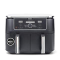Ninja Foodi MAX Dual Zone Digital Air Fryer, 2 Drawers, 9.5L, 6-in-1, Uses No Oil, Max Crisp, Roast, Bake, Reheat, Dehydrate