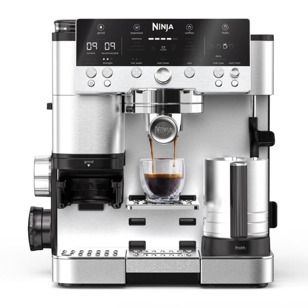 Ninja Luxe Premier 3-in-1 Coffee Machine, Latte, Cappuccino, Cold Brew & Espresso Maker With Built in Bean Grinder & Milk Frother