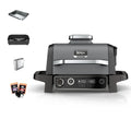 Ninja Woodfire Electric BBQ Grill & Smoker, 7-in-1 Outdoor Grill & Air Fryer, Roast, Bake, Dehydrate, Uses Woodfire Pellets