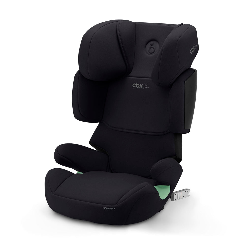 CBX by CYBEX Kinder-Autositz Solution X i-Fix, Für Autos mit und ohne ISOFIX, Ab ca. 3 bis 12 Jahre (100 - 150 cm), Ab ca. 15 bis 50 kg, Schwarz