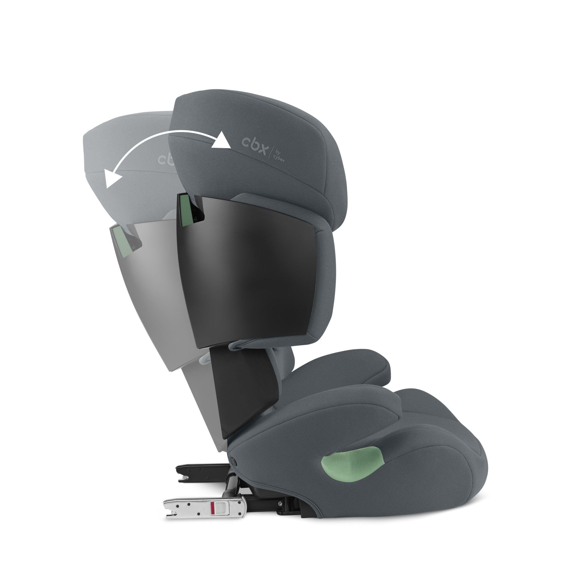 CBX by CYBEX Kinder-Autositz Solution X i-Fix, Für Autos mit und ohne ISOFIX, Ab ca. 3 bis 12 Jahre (100 - 150 cm), Ab ca. 15 bis 50 kg, Grau