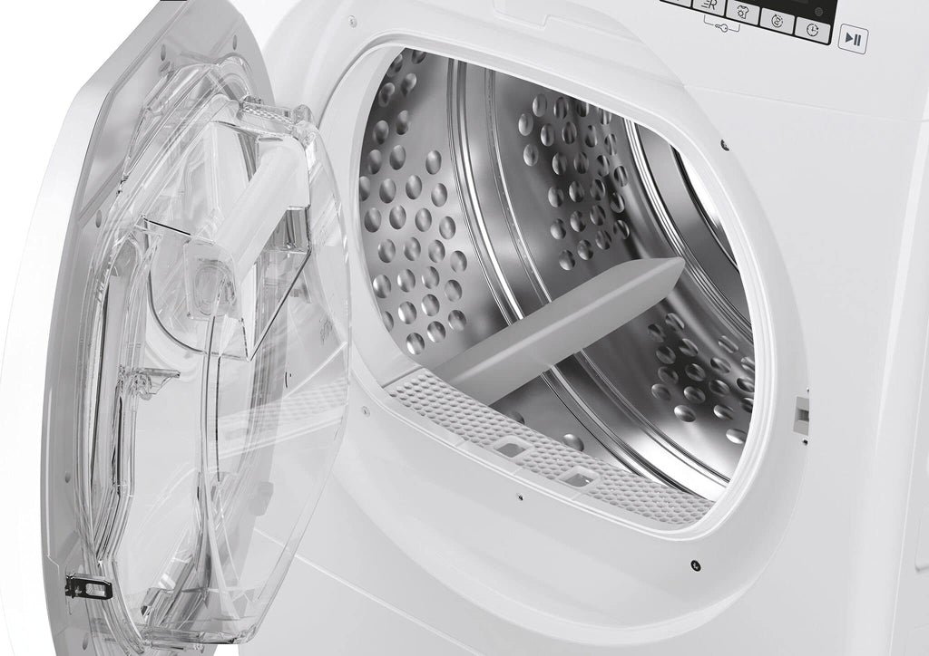Hoover HLEC10DE H-Dry 300, 10kg, Condenser Tumble Dryer, Aquavision, White, Sensor Dry, NFC