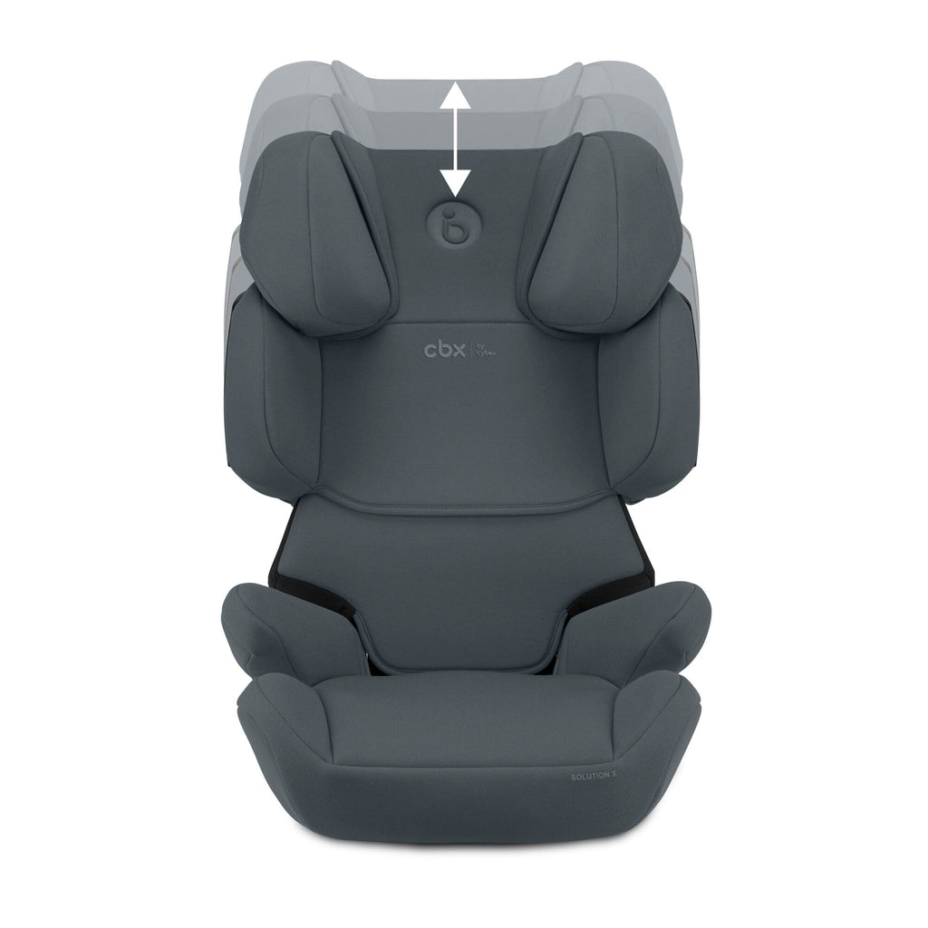 CBX by CYBEX Kinder-Autositz Solution X i-Fix, Für Autos mit und ohne ISOFIX, Ab ca. 3 bis 12 Jahre (100 - 150 cm), Ab ca. 15 bis 50 kg, Grau