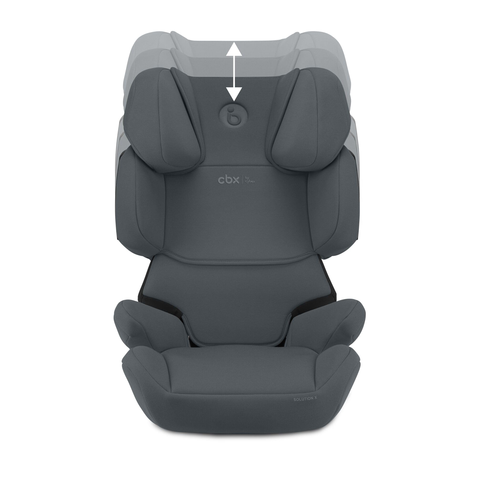 CBX by CYBEX Kinder-Autositz Solution X i-Fix, Für Autos mit und ohne ISOFIX, Ab ca. 3 bis 12 Jahre (100 - 150 cm), Ab ca. 15 bis 50 kg, Grau