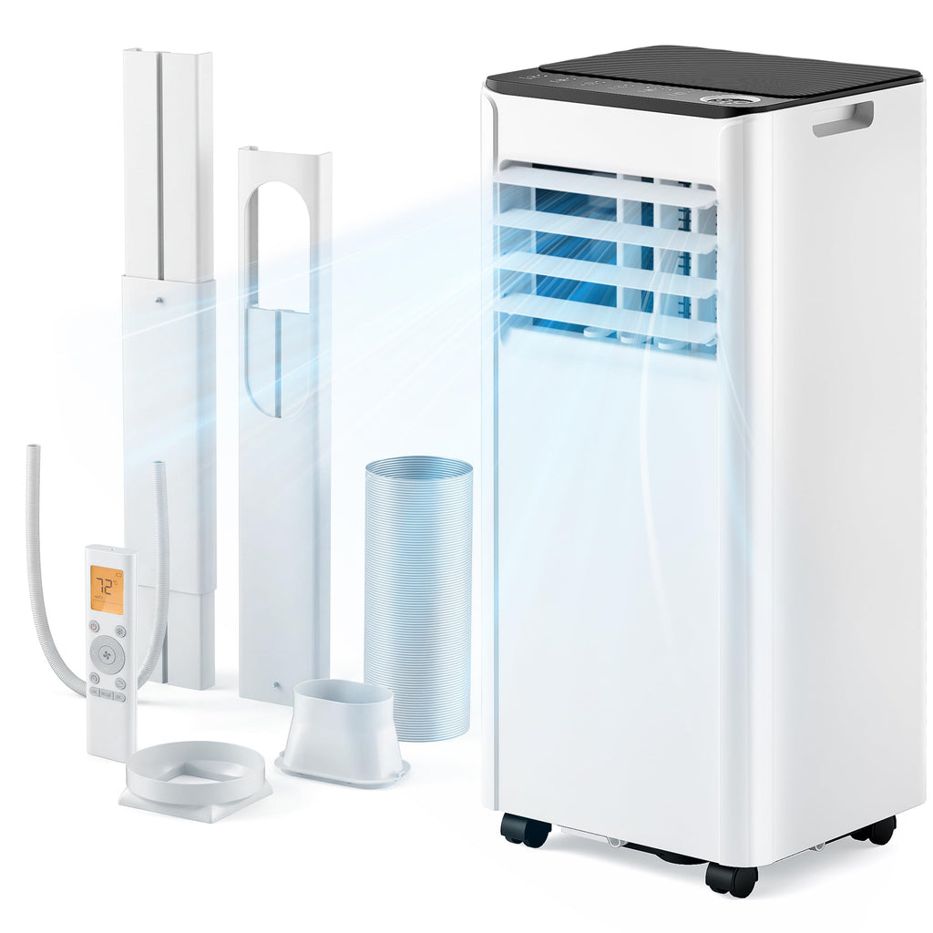 Air Conditioning Unit - Portable Air Conditioner 9000 BTU, 4-in-1 Energy Efficient Cooling & Dehumidifier, Quiet Operation