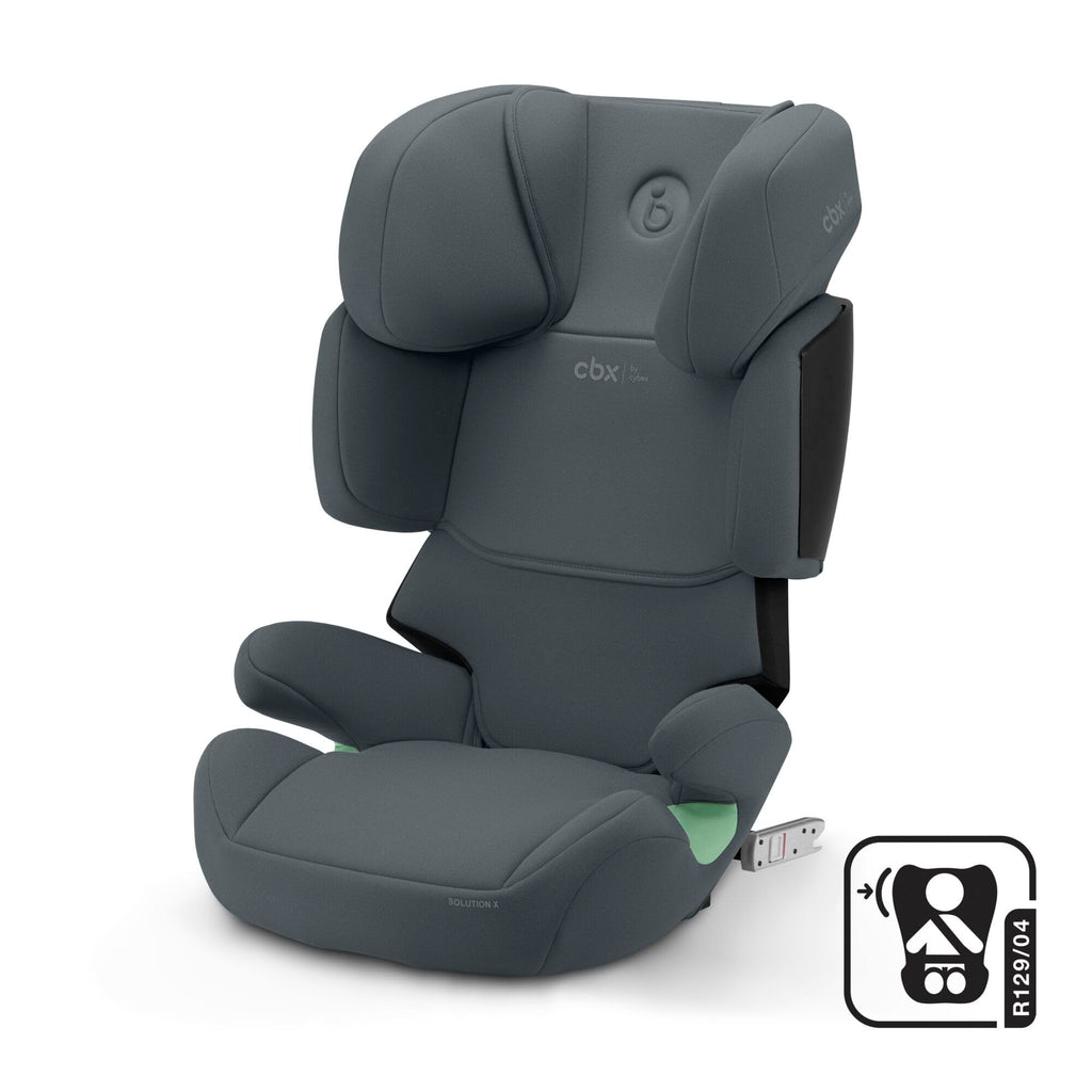 CBX by CYBEX Kinder-Autositz Solution X i-Fix, Für Autos mit und ohne ISOFIX, Ab ca. 3 bis 12 Jahre (100 - 150 cm), Ab ca. 15 bis 50 kg, Grau