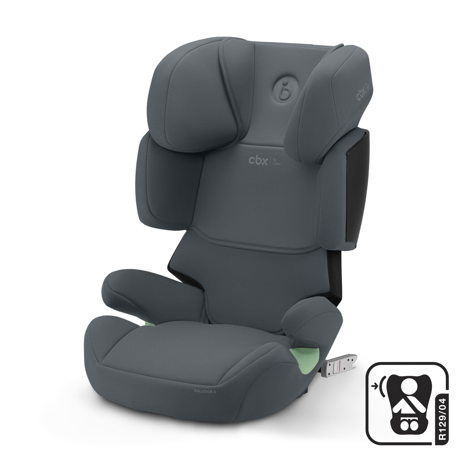 CBX by CYBEX Kinder-Autositz Solution X i-Fix, Für Autos mit und ohne ISOFIX, Ab ca. 3 bis 12 Jahre (100 - 150 cm), Ab ca. 15 bis 50 kg, Grau