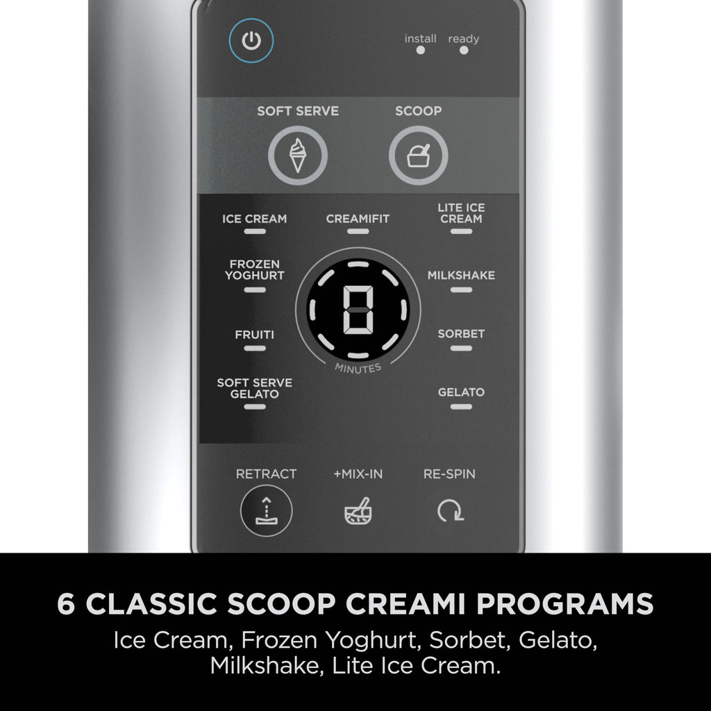 Ninja CREAMi Scoop and Swirl Soft Serve and Ice Cream Maker with 2x Tubs, 13 Functions, Makes Ice Cream, Soft Serve