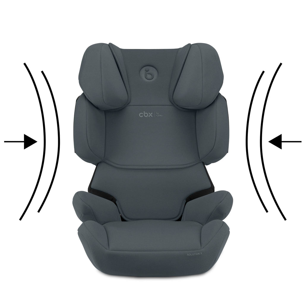 CBX by CYBEX Kinder-Autositz Solution X i-Fix, Für Autos mit und ohne ISOFIX, Ab ca. 3 bis 12 Jahre (100 - 150 cm), Ab ca. 15 bis 50 kg, Grau