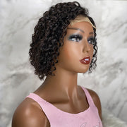 Pixie Curly Hair 4X4 Lace Closure Wig