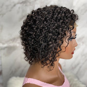Pixie Curly Hair 4X4 Lace Closure Wig