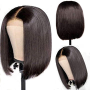 HD Lace Wig 5X5 Lace Unit Closure Straight Bob Wig (180 Density)
