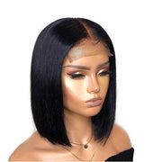 HD Lace Wig 5X5 Lace Unit Closure Straight Bob Wig (180 Density)