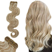 Highlight Blond Hair Extensions Human Hair Bundles