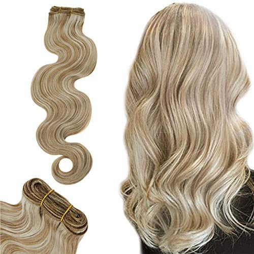 Highlight Blond Hair Extensions Human Hair Bundles