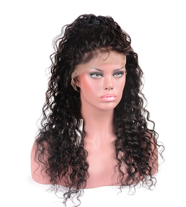 Natural Curly Virgin Human Hair Wigs