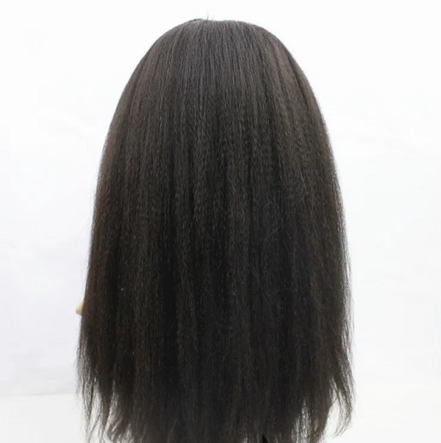 100% Human Hair Afro kinky Yaki Straight Full lace wigs