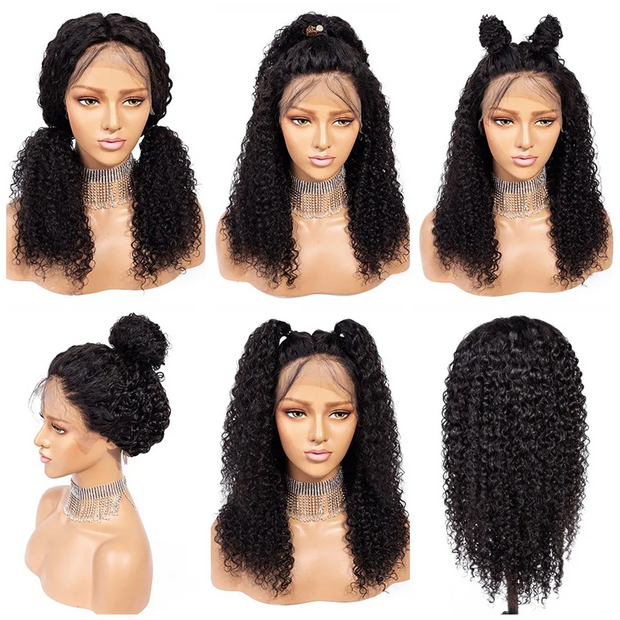 Lace Frontal Water Wave Human Hair Wig (180 Density)