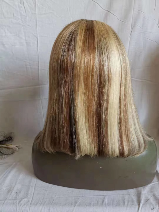 Loose Curl Full Lace Front Wig Bayalage Color 4/27/613 Highlight