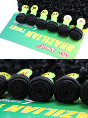 Quick weave 6pcs human hair bundles curly virgin hair