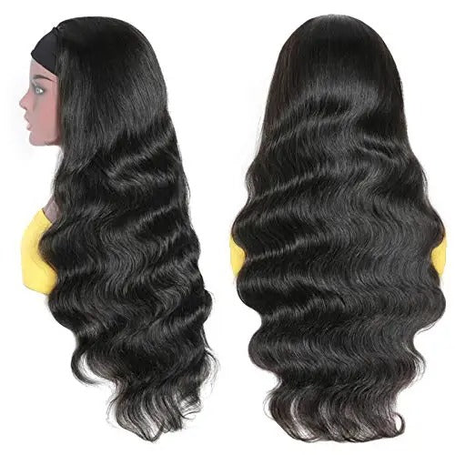 Body Wave Human Hair Wigs Headband Wig (150 Density)