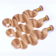 27 Honey Blonde Peruvian Human Hair Body Wave 3Bundles