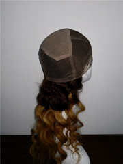Full Lace Black Root Ombre Body Wave Wigs T1b 30