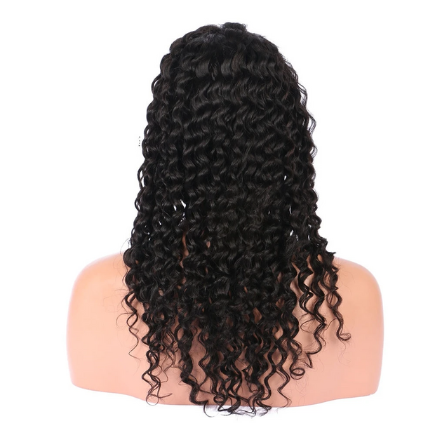 Natural Curly Virgin Human Hair Wigs