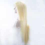 Russian Straight 613 Light Blonde Full Lace Wigs Human Hair Wigs
