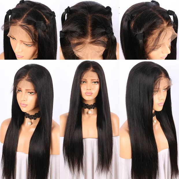Silk Straight lace front /full lace wigs brazilian virgin human hair wigs
