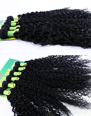 Quick weave 6pcs human hair bundles curly virgin hair
