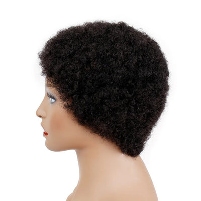 Afro Wigs Human Hair Wigs Classic Cap Wigs