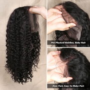 Lace Frontal Water Wave Human Hair Wig (180 Density)