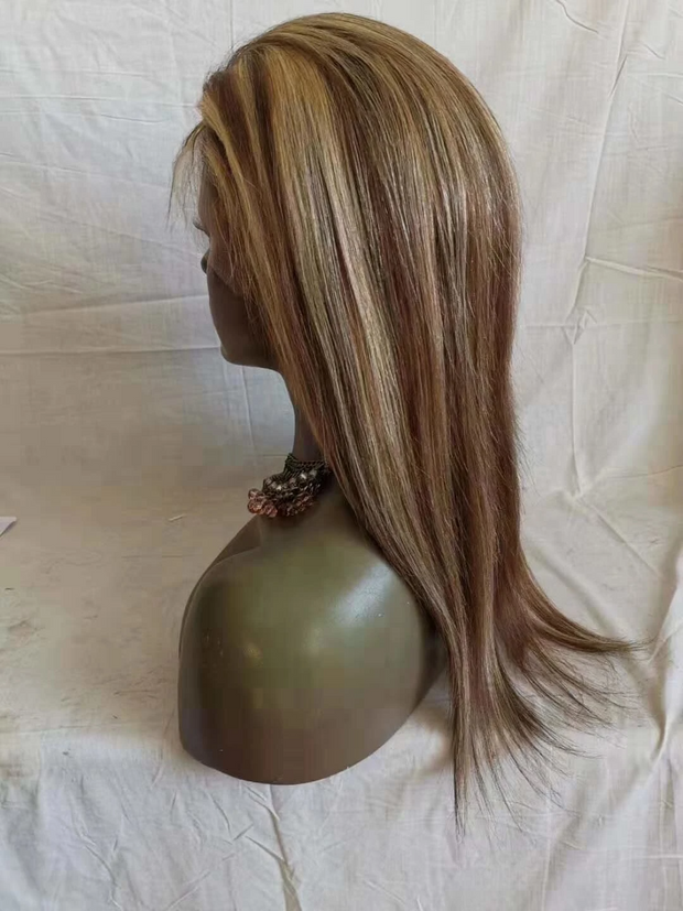 Loose Curl Full Lace Front Wig Bayalage Color 4/27/613 Highlight