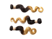 Body Wave T1b/27 Ombre Honey Blonde Peruvian Human Hair 3bundles