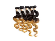 Body Wave T1b/27 Ombre Honey Blonde Peruvian Human Hair 3bundles
