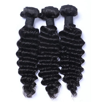 Brazilian Deep Wave Virgin Hair Human Hair Bundles 3Bundles /Lot