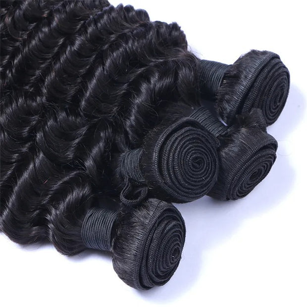 Brazilian Deep Wave Virgin Hair Human Hair Bundles 3Bundles /Lot