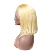 Human Hair Bob T Lace Front Wig Inch Straight (150% Density)