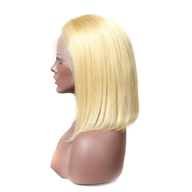 Human Hair Bob T Lace Front Wig Inch Straight (150% Density)