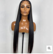 HD Lace Wig 5X5 Lace Unit Closure Straight Hair Wig (180 Density)