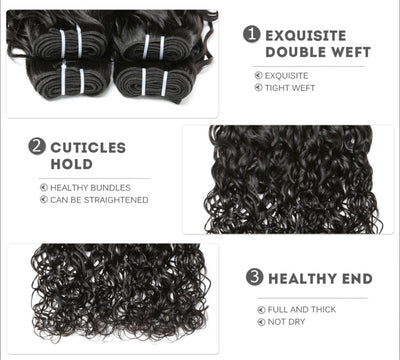 India Water Wave Human Hair Bundles
