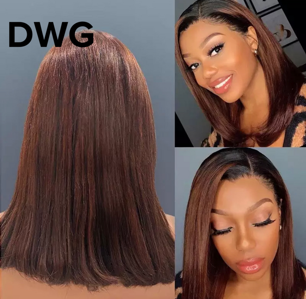 1B 27 T- Part Honey Blonde Ombre Wigs Lace Closure Wig (180% Density)