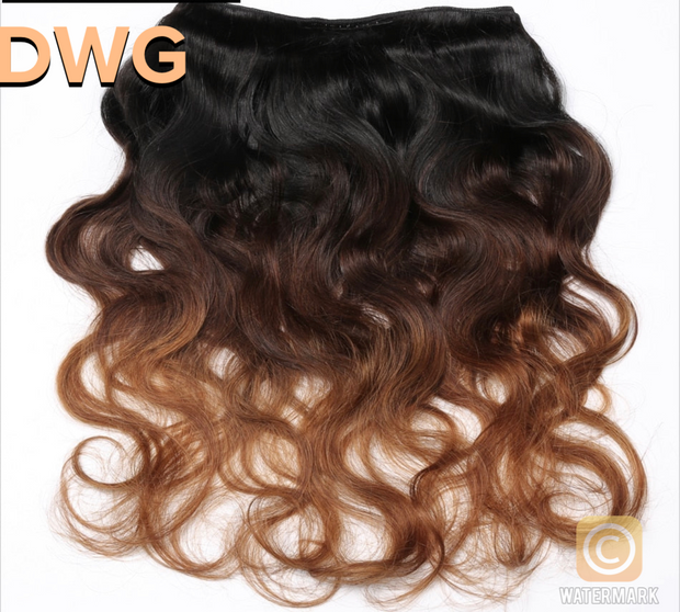 DWG Brazilian Body Wave Ombre Hair 1/3/4 Bundles