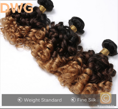 DWG Malaysian Loose Bouncy Curly Human Hair Bundles