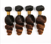 Loose Wave Ombre Peruvian Bundles with Closure